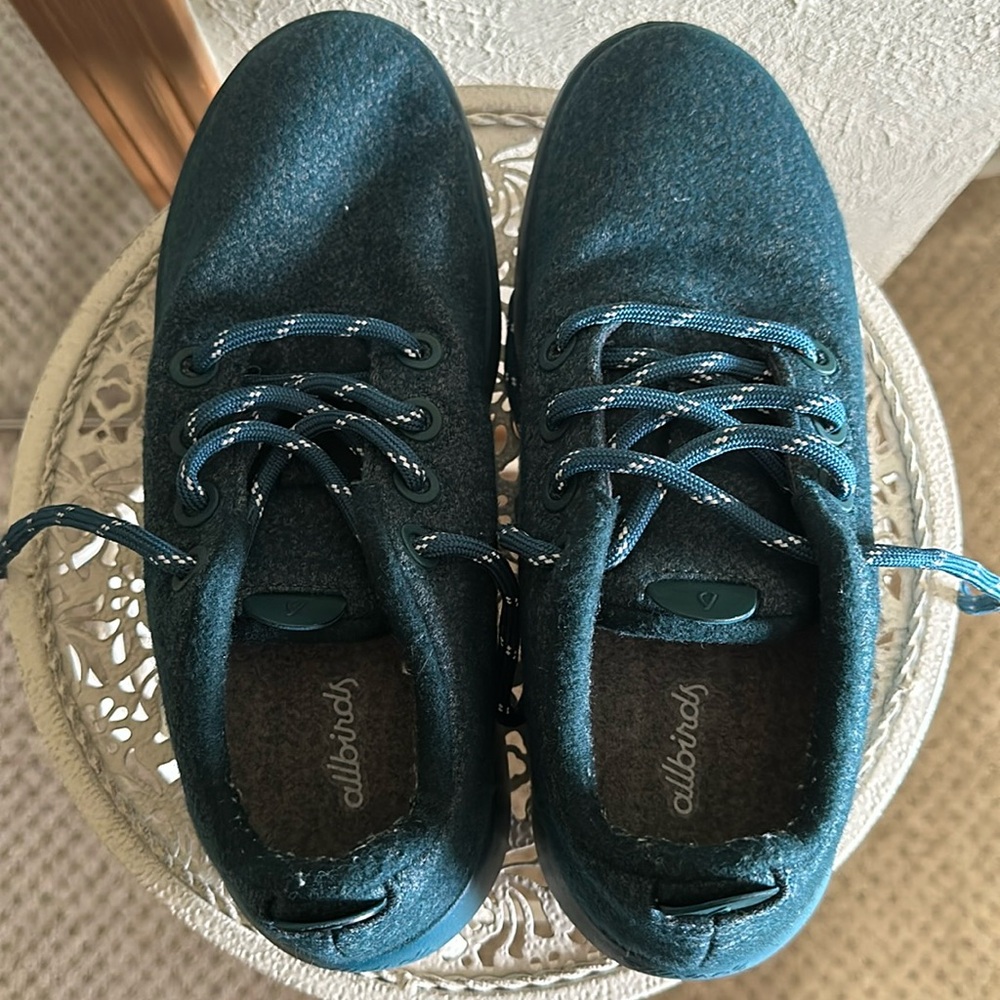 Allbirds Women’s Wool Runner Mizzie Sneakers Emerald size 9M in Great Condition
